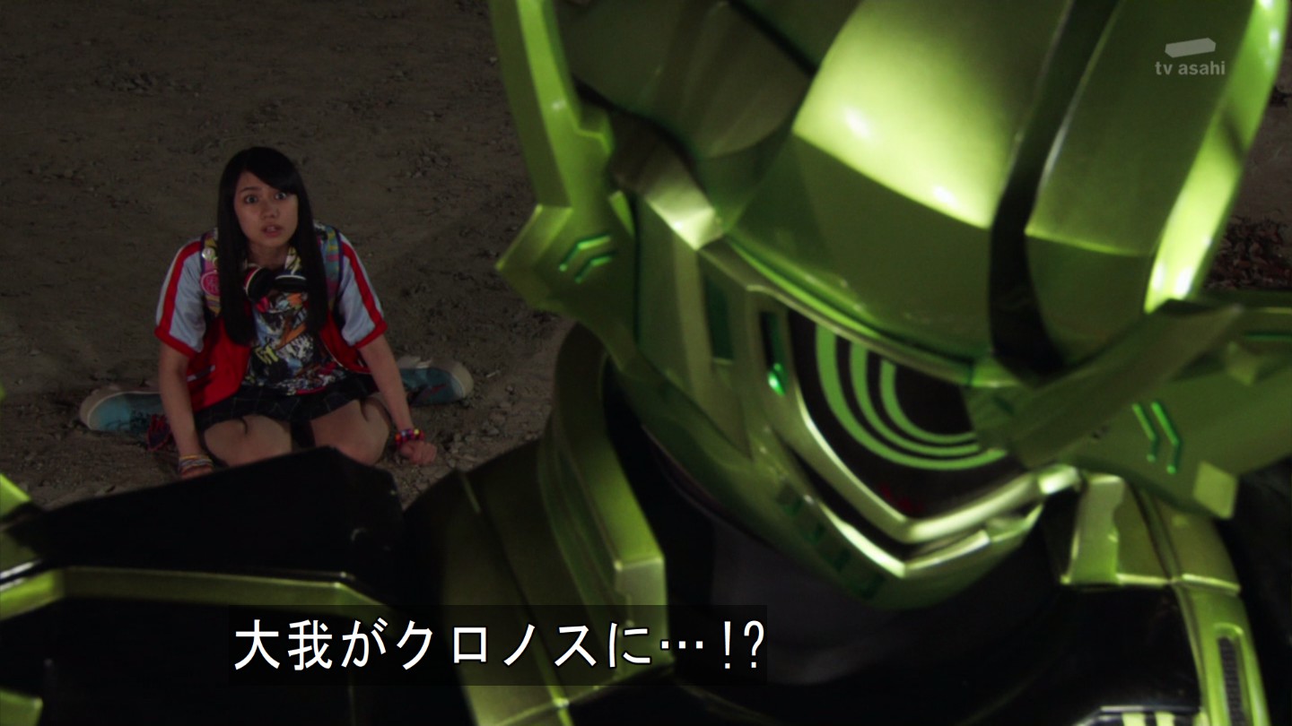 仮面ライダーエグゼイド 大我が仮面ライダークロニクルのガシャット2本差しで 仮面ライダークロノスに変身