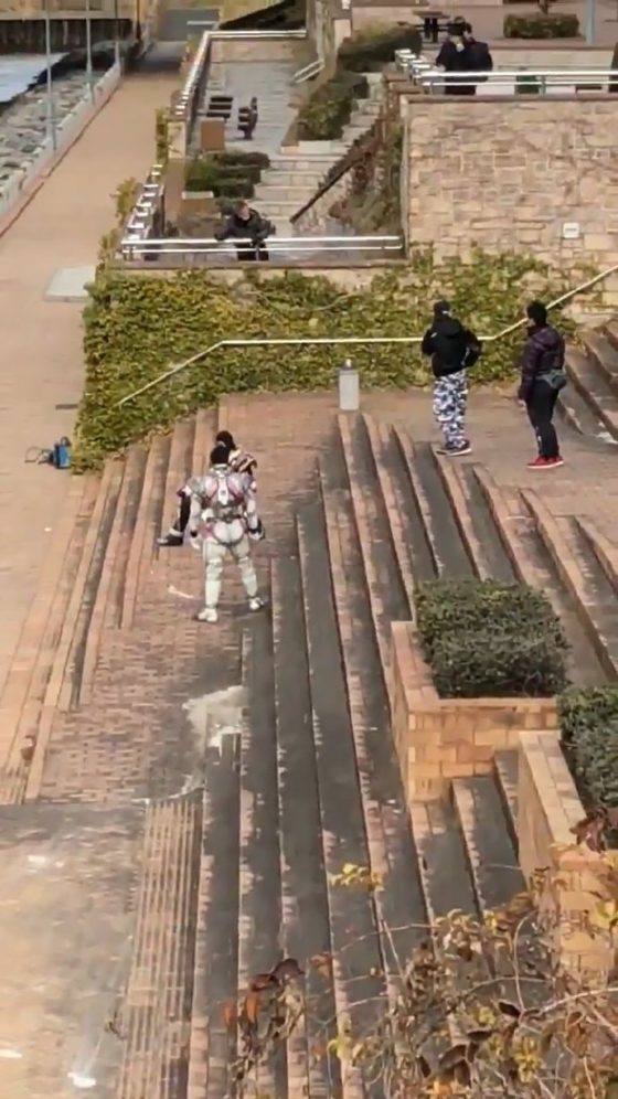 仮面ライダージオウ ジオウの撮影現場を目撃 仮面ライダージオウ と一緒にいるのは仮面ライダーゲイツリバイブ